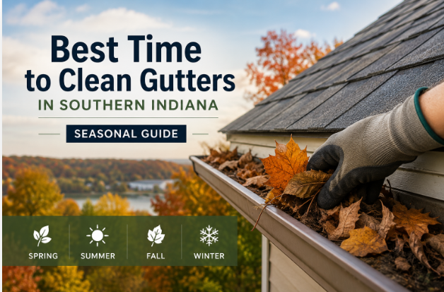 Best Time to Clean Gutters in Southern Indiana